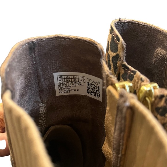 TOMS Sadie Boot in Leopard Print, Sz 8.5 - Picture 12 of 15